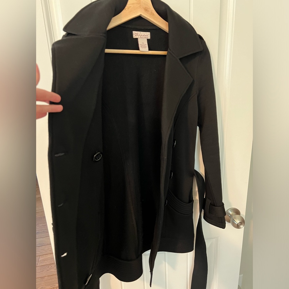 Burlington Coat Black Pea Coat - Picture 8 of 10